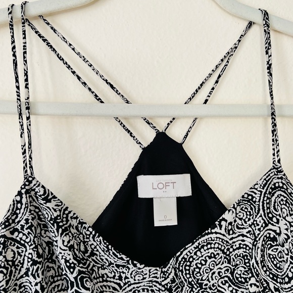 Ann Taylor LOFT maxi dress printed boho spaghetti strap - Picture 5 of 5